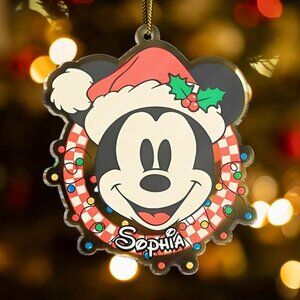 Personalized Mickey Mouse Ornament | Custom Disney Friends Decor | Holiday Tree